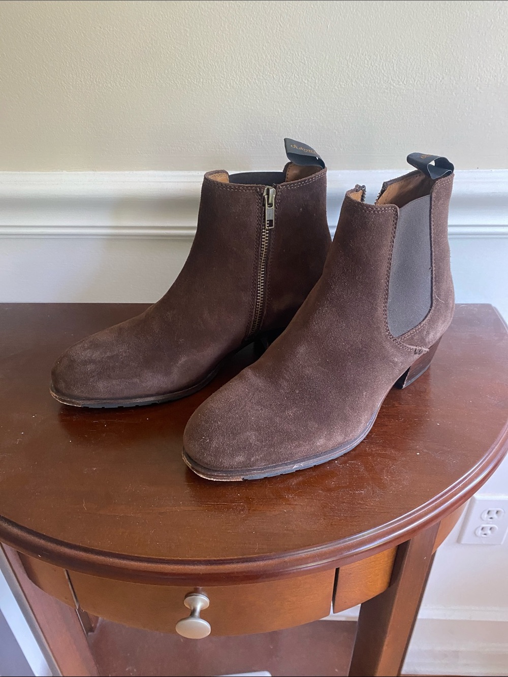 Ladies Dubarry Bray Brown Suede Chelsea Ankle Boots
